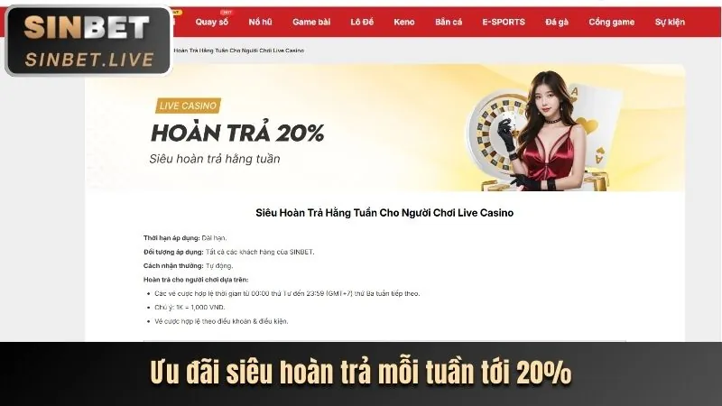 Hoàn trả thể thao banca28