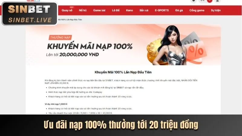 Thưởng chào mừng cá cược thể thao banca28